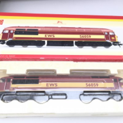 A Boxed Hornby EWS CO-CO Diesel Electric Class 56 Locomotive 56059 #R2648 DCC READY.