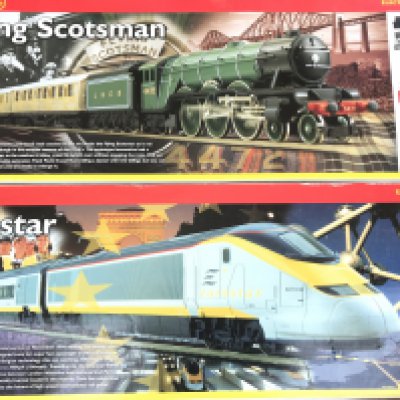 2 X Boxed Hornby 00 Gauge Railway Sets #s R1013 and R1019. Also a Collection Of Loose 00 Gauge. (3).