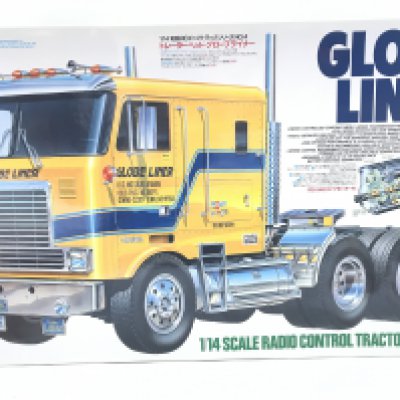 A Boxed Tamiya Globe Liner 1/14 Scale Radio Control Tractor Truck Model Kit. No Reserve.