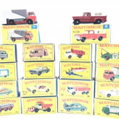 A Collection of Boxed Matchbox Cars.No Reserve. Some Repro Boxes.