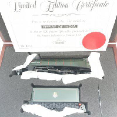 A Bachmann 00 Gauge Limited Edition Empire Of India in Presentation Case.