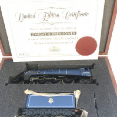 A Boxed Bachmann 00 Gauge Dwight D Eisenhower in Presentation Box.