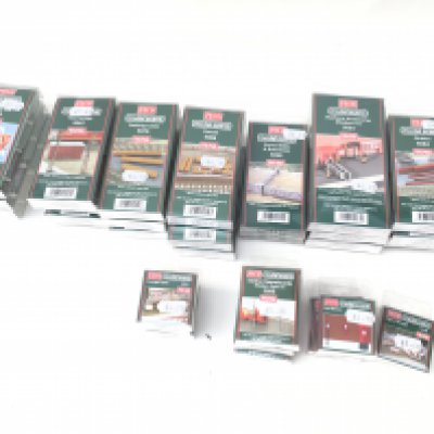 A collection of 30 new boxed model railway accessories by PECO model scene ..00 gauge. No Reserve