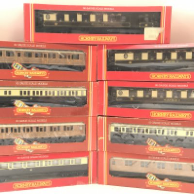 A Collection of Boxed 00 Gauge Coaches. Including Hornby and Mainline.