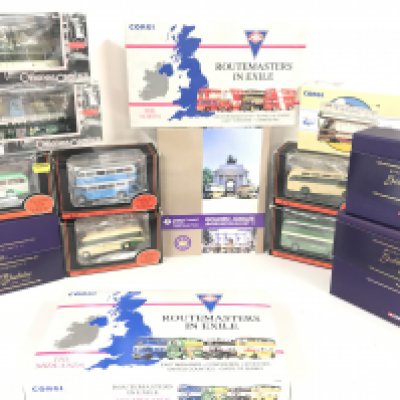 A Collection Of Corgi Classics and exclusive First Editions buses and Trams. No Reserve.