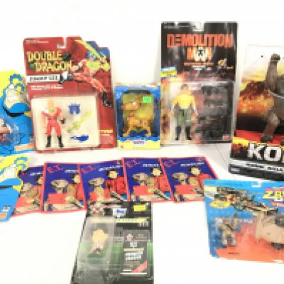 A Collection of Carded carded Figures and Items Including E.T. Zobots Etc.