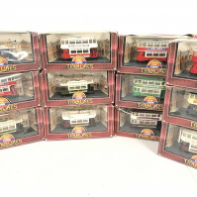 A Collection of Boxed Corgi Tramlines. No Reserve.