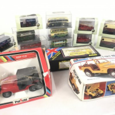 A collection of 15 pieces of model vehicles in original packaging. Manufacturers include Oxford..Solido..Monogram plus others. No reserve.