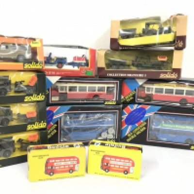 A Collection of Boxed Solido/Budgie Buses and Jeeps. No Reserve.