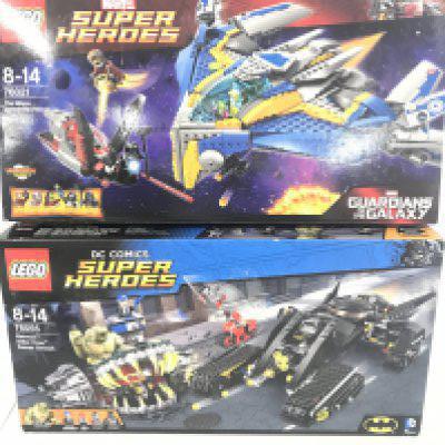 A Boxed Lego Marvel The Milano Spaceship Rescue set #76021 and a Batman Killer Croc Sewer Smash Set #76055 (parts Missing) Both Boxes Have been open and Lego Built. (2).