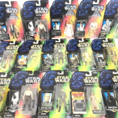 A Collection of Star Wars The Power Of The Force Figures.