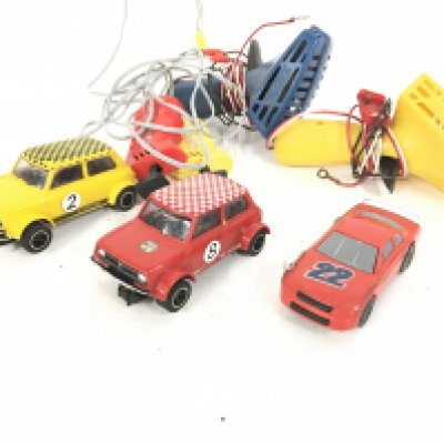 A Small Collection of Scalextric Cars. And Controllers. NO RESERVE