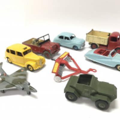 A Small Collection of Playworn Dinky Toys.