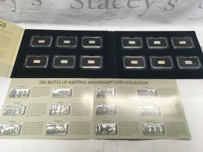 A silver hasting ingot set 12 ingots total.