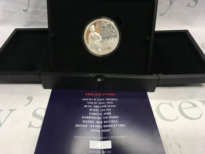 A 5oz silver proof VE Day round.