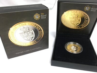 Royal Mint 2013 Issue The 350th Anniversary of the Guinea £2 silver proof coin