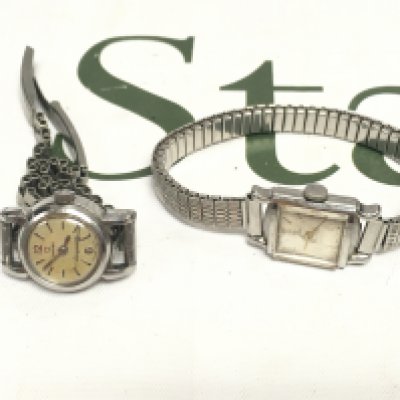 Two vintage ladies stainless steel omegas.