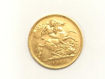 A 1915 half sovereign