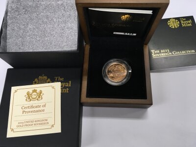 A 2013 full Gold Proof sovereign