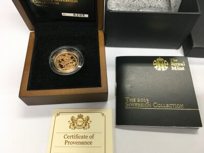 A 2013 full Gold Proof sovereign