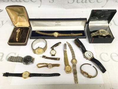 A collection of dress watches.