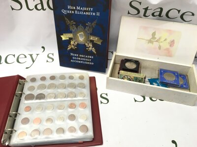 A small collection of various British and World coins