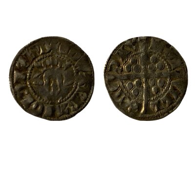 An Edward Ist silver hammered penny.