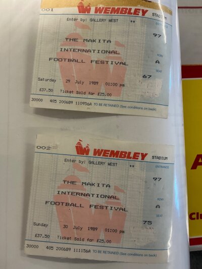 Arsenal Complete 89/90 Home Programmes Reserves + Tickets: All 1st team programmes and tickets plus reserves, team sheets and much more. Includes Mikita Tournament,