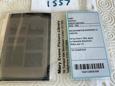 Old Football Photo Negatives: All appear to be over 100 years old but probably reproduced as spotted some that I recognised that are in The Book Of Football. All transparencies are labelled and include team groups. (29)