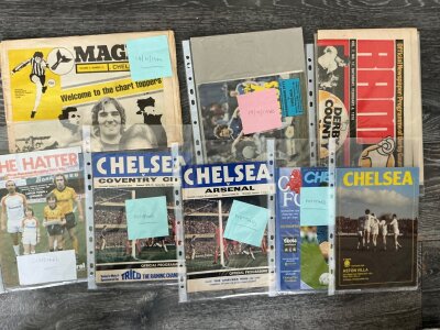 Chelsea Postponed Football Programmes: From 77/78 to 2009/10 home and away in excellent condition. (16)