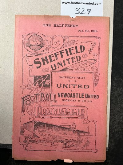 1904 - 1905 Sheffield United Reserves v Aston Villa Football Programme: Good condition ex bound with no team changes. Bit of fraying to edges.
