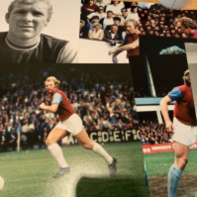 Bobby Moore West Ham + England Football Photos: Mainly 10 x 8 replica photos the majority West Ham related. No duplication. Nice collection with instructions to sell. (66)