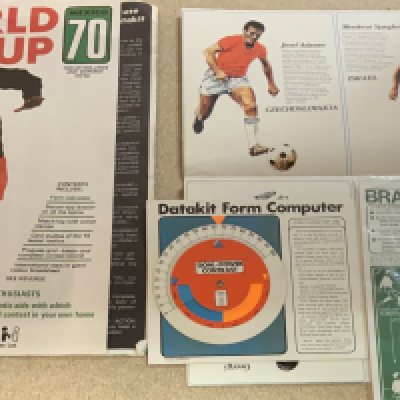 1970 World Cup Football Original Pack: Full set includes Secret Dossier Form Computer Wall charts etc. Rare items 