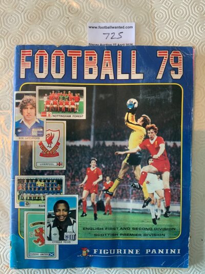 Panini Football 79 Complete Football Card Album: Good condition complete album with no writing. Light fold.