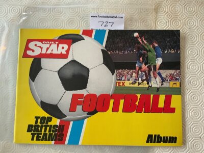 Daily Star Complete Uncut Football Cards + Album: All 412 uncut football card stickers and an empty album from around 1980. Excellent.