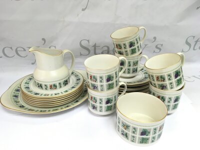 A Royal Doulton coffee set in Tapestry pattern. NO RESERVE