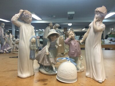 A collection of Lladro and NAO porcelain figures