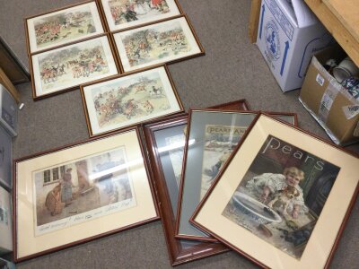 A collection of Pears Christmas annual prints (9)