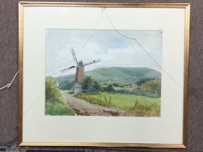 An English watercolour by Sylvester Stannard (1870-1951). Frame size 54x46cm