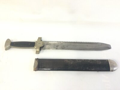 A WW2 German Red Cross Hewer. 41cm long blade 28cm long