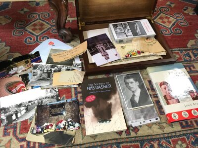 HMS dasher collection includes books, photographs, VHS tape