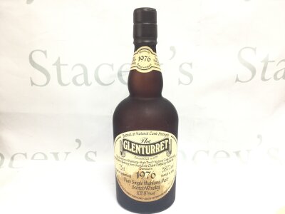 Glenturrent 1976 pure single highland malt scotch whiskey 102.8 proof