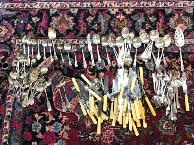 A Collection of silver plated cutlery