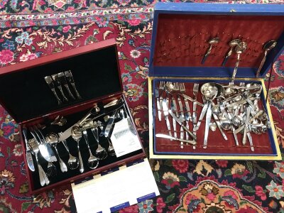 Cutlery including spoons, forks, knives etc