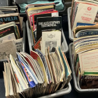 Testimonial Football Programmes: Massive collection in 3 boxes from the late 50s onwards. Wide range of clubs in very good condition. Instructions to sell. (350+)