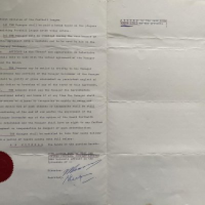 John Lyalls 1980 West Ham Football Managers Contract: Lyalls contract from the season West Ham won the FA Cup 1980 until the summer of 1985.