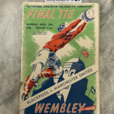 Yorkshire Club Football Programmes: York City has over 100 home and away from the mid 60s to the mid 70s. Huddersfield Town consist of around 70 homes from the late 60s and early 70s. Halifax consists of around 90 homes from the late 50s to the early 70s with the majority 60s. Mainly excellent. (250+)