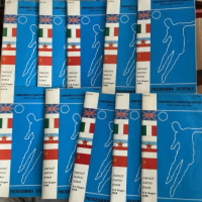 1968 Euros Final Football Programmes: Played in Italy with the 4 finalists being USSR England Yugoslavia and Italy. Very good. (10)