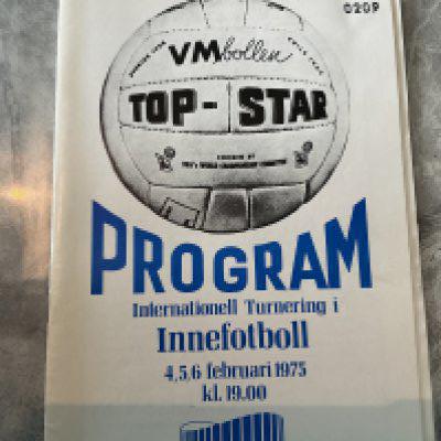 1975 Ipswich + Glasgow Rangers Tour Football Programme: 32 page Scandinavian Cup programme with two inserts. Very good with team changes.