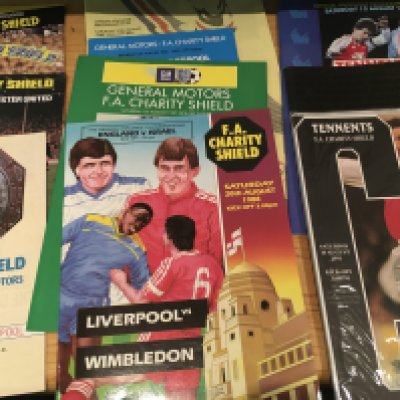 League Cup + Charity Shield Football Programme Collection: Near complete runs from 1981 to 2001 for both in excellent condition. Spotted some replays but not the 1985 League Cup final. Instructions to sell. (40+)